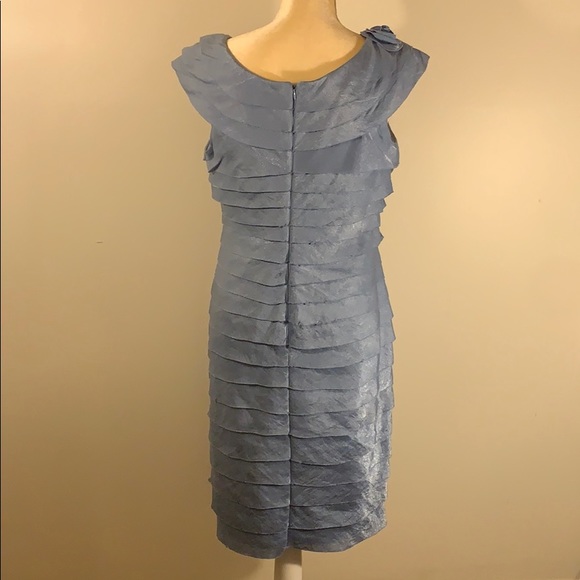 Periwinkle blue ruffled dress - Picture 3 of 5